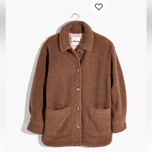 Madewell Teddy Belrose Shirt-Jacket, size Small